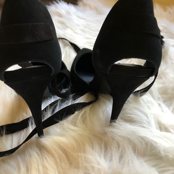 NIB Steve Madden Harlow Sandal Heel Pump Black - Picture 6 of 11